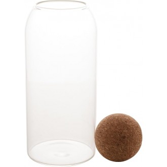 Pote de Vidro Borossilicato Resistente ao Calor com Tampa Esfera de Rolha Clean 1,1L